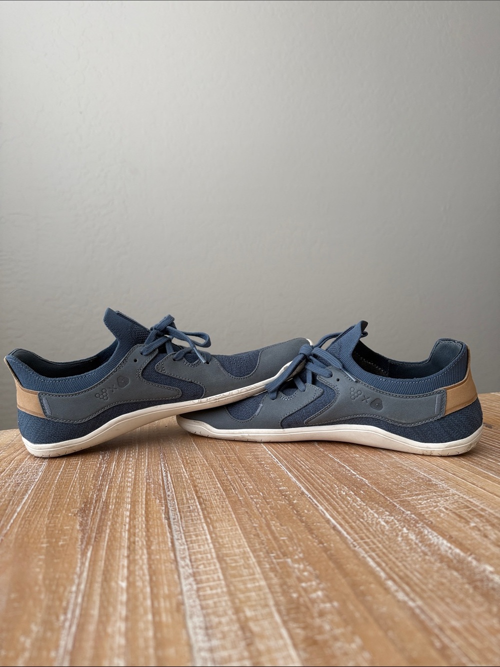 Vivo barefoot Primus Asana Men’s Blue Lace-Up Minimalist Sneakers - US 10